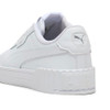 40036513 PUMA WOMEN'S CARINA LEATHER SNEAKER WHITE SILVER SIZE 8.5