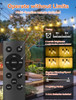 Brightever Solar Powered Outdoor String Lights with Remote - BLACK