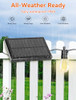 Brightever Solar Powered Outdoor String Lights with Remote - BLACK