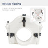 Drive Medical Preservetech Secure Lock Raised Toilet Seat 5" With Handles White New