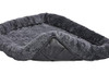 MidWest QuietTime Dog Bed Gray Faux Fur Bolster Ultra-Soft B0002DHXVE-NEW New