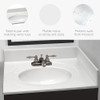Design House Universal Cultured Marble Side Splash 21.5" 550905 Solid White