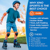 XINO SPORTS Adjustable Inline Skates - Aqua, Large 5-8