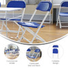 Flash Furniture Kids Blue Plastic Folding Chair