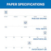 HAMMERMILL PRINTER PAPER, PREMIUM COLOR 28 LB PAPER, 8.5 X 11-5 REAM, 100 BRIGHT New