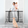 SYCYH Baby Gate, Extra Wide, Auto-Close Safety Pet Dog Gates B09Q26GPTG - Black New