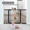 SYCYH Baby Gate, Extra Wide, Auto-Close Safety Pet Dog Gates B09Q26GPTG - Black New