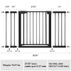 SYCYH Baby Gate, Extra Wide, Auto-Close Safety Pet Dog Gates B09Q26GPTG - Black New