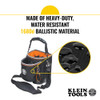 KLEIN TOOLS TOOL TOTE, 8 IN W X 5 IN D X 10 IN H, BLACK, POLYESTER - BLACK