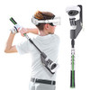 KPNEOL VR Golf Club Oculus Quest 2 Real Golf Grip VR Golf Handle - White Green New