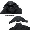 SUOKENI Men's Waterproof Ski Jacket Warm Winter Snow Coat Hooded Raincoat XL