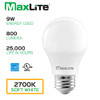 Maxlite 32-Pack A19 LED Bulb Enclosed Fixture Rated 60W Soft White MAX98361 New
