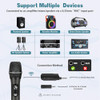DFTRT WIRELESS MICROPHONES UHF METAL RECHARGEABLE CORDLESS DYNAMIC MIC - BLACK