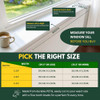 CLAWGUARD Plexiglass Window Sill Protector Thick Crystal Clear Window Sill Cover