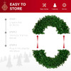 Best Choice Products 48in Large Artificial Pre-Lit Fir Christmas Wreath W/LED New