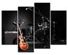 SmartWallArt Music Artistic Paintings Wall Art The Music of The Band Guitar