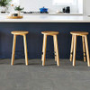 FloorPops Grey Tundra Peel & Stick Floor Tiles 12x12in, 10 Sheets FP3326 New