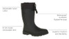 B0198WPYJ2 Kamik Icebreaker Winter Boots 8mm Zylex Removable Liner, Black - 13