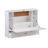 SEI Furniture Wall Mount Folding Floating Desk in White New