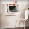 SEI Furniture Wall Mount Folding Floating Desk in White New