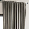HPD Half Price Drapes Heritage Plush Velvet Curtains B08S7P5TSC -Gallery Taupe