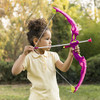 Best Choice Products Light Up Archery Toy Play Set Cup Arrows Target - Pink