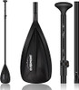 Overmont Aluminum Alloy SUP Paddle 3 Piece Adjustable Stand Up Paddleboard New