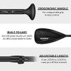 Overmont Aluminum Alloy SUP Paddle 3 Piece Adjustable Stand Up Paddleboard New