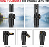 Overmont Aluminum Alloy SUP Paddle 3 Piece Adjustable Stand Up Paddleboard New
