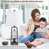 BrightEver Table Lamps with 2 USB Ports, Set of 2 Rustic Industrial Lamp - Black