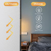 ATXBYOH CORDLESS BLACKOUT CELLULAR SHADES FOR INDOOR WINDOWS 35X64 - WHITE