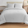 Boutique Living Home Comforter Set Single Reversible King Grey New