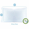 NESTL COOLING PILLOWS KING SIZE, MEMORY FOAM, BREATHABLE WASHABLE - WHITE New