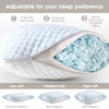 NESTL COOLING PILLOWS KING SIZE, MEMORY FOAM, BREATHABLE WASHABLE - WHITE New