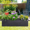 50x65x18 Inch Cucumber Trellis for Raised Bed with 46 Gallon Grow Bags