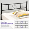 AINGOO Twin Bed Frame Metal Headboard Footboard SA1297T - Black New