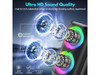 JYX Party Speaker, Portable Karaoke Machine, Dual Sub, Wireless Outdoor Speakers