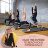 JESSICA SIMPSON YOGA MAT EXTRA THICK NBR NON-SLIP TRACTION  - LEOPARD