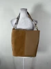 STUART WEITZMAN WOMEN’S LEATHER BUCKET BAG - BROWN