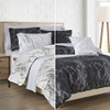 Elegant Comfort Reversible 10-Piece Comforter Set Marble, 10pc Marble, Queen New
