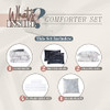 Elegant Comfort Reversible 10-Piece Comforter Set Marble, 10pc Marble, Queen New