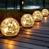 HAKOL BH-706 6 PACK SOLAR GLOBE LIGHTS OUTDOOR WATERPROOF - WARM WHITE