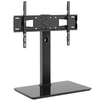 YL HTA UT5001 SWIVEL TABLETOP TV STAND WITH GLASS BASE FOR 40" - 80" TVS