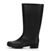 WFL Womens Knee High Rain Boots Size 10 US Women - Black