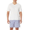 AMAZON ESSENTIALS MEN'S COTTON POPLIN PAJAMA CHECK/IVORY SIZE S