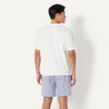 AMAZON ESSENTIALS MEN'S COTTON POPLIN PAJAMA CHECK/IVORY SIZE S