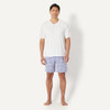 AMAZON ESSENTIALS MEN'S COTTON POPLIN PAJAMA CHECK/IVORY SIZE S