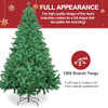B0CL43QRLC 7Ft Artificial Holiday Christmas Tree 1000 Branch Tips, Metal Hinges