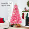 Best Choice Products Artificial Christmas Tree, 4.5ft Premium Unlit - Pink New