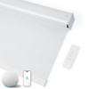 JaeJaes Motorized Roller Shades Remote Cordless Automatic Window Shades White New